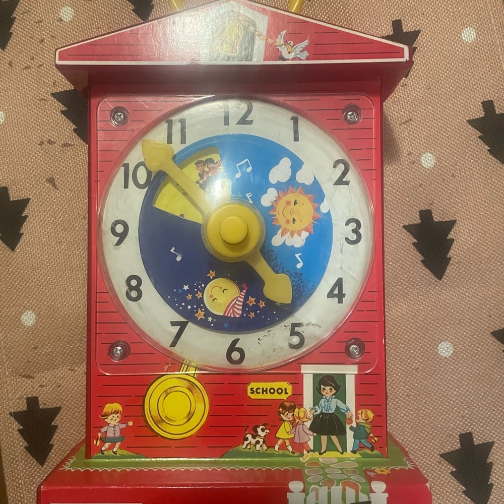 Vintage Fisher Price clock / music box